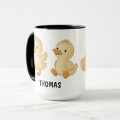 Hand Drawn Duck Custom Cute Mug Tasse (Vorderseite Links)
