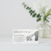 Hand Drawn Elephant Little Peanut Books for Baby Begleitkarte (Stehend Vorderseite)