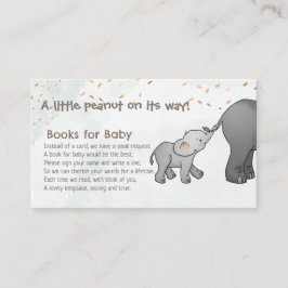 Hand Drawn Elephant Little Peanut Books for Baby Begleitkarte