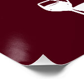 Hand Drawn Engagement Party Wedding Welcome Sign. Poster (Ecke)