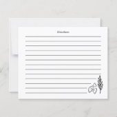 Hand Drawn Favorite Recipe Card (Rückseite)