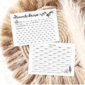 Hand Drawn Favorite Recipe Card