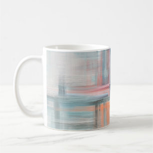 Hand drawn fine art painting. Oil on canvas, long  Kaffeetasse