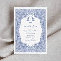 Hand Drawn Floral Bow Wedding