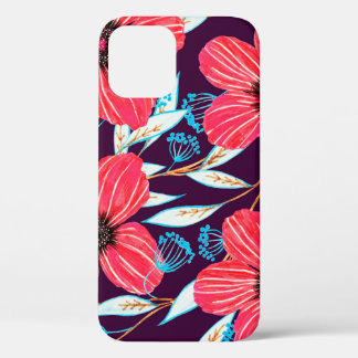 Hand-drawn floral herbal seamless pattern. Sketche Case-Mate iPhone Hülle
