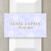 Hand Drawn Floral Lavender Makeup Artist Visitenkarte