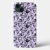 Hand Drawn Floral Lilac Fall Case-Mate iPhone Hülle (Rückseite)