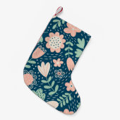 Hand drawn floral stilish fabric. Seamles pattern Kleiner Weihnachtsstrumpf (Vorderansicht (hängend))