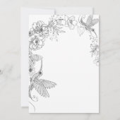 Hand Drawn Floral Wedding Einladung (Rückseite)