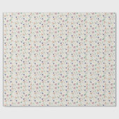 Hand Drawn Floral Whimsical Flowers Wedding  Geschenkpapier (Flach)