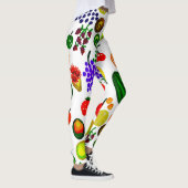 Hand Drawn Fruit Medley Pattern Leggings (Rechts)