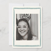 Hand Drawn Funky Handwriter Bridal Brunch Einladung (Rückseite)