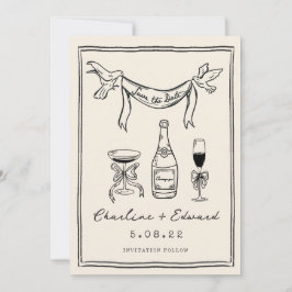 Hand Drawn Funky Handwriting Save the Date