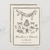 Hand Drawn Funky Handwriting Save the Date (Vorne/Hinten)