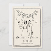 Hand Drawn Funky Handwriting Save the Date (Vorderseite)