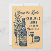 Hand Drawn Funky Handwriting Save the Date (Vorderseite)