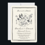 Hand Drawn Funky Zeichnend Probe Dinner Einladung<br><div class="desc">Hand Drawn Funky Zeichnend Probe Dinner</div>