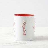 Hand Drawn Funny Romantic Cupid XO Valentines Day Tasse (Zentrum)