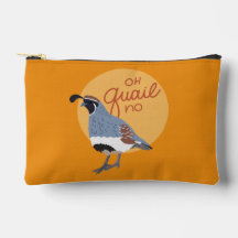 Hand-Drawn Gambel's Quail "Oh Quail No" 