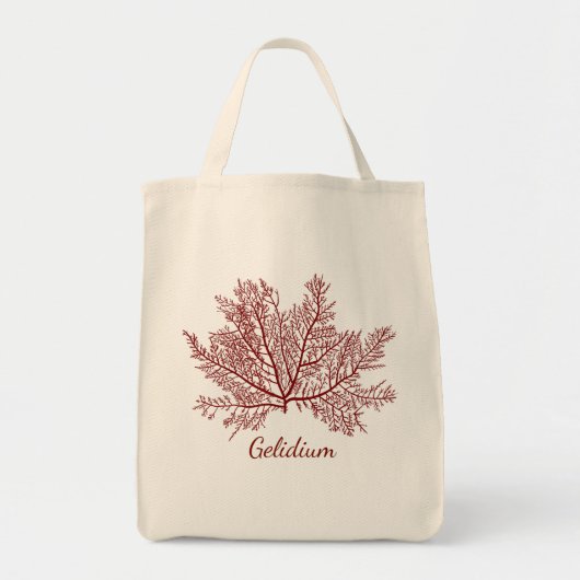 Hand drawn Gelidium Seaweed Tragetasche (Vorne)