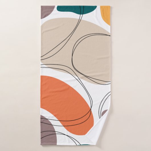 Hand drawn geometric seamless modern abstract mult badehandtuch (Badehandtuch)