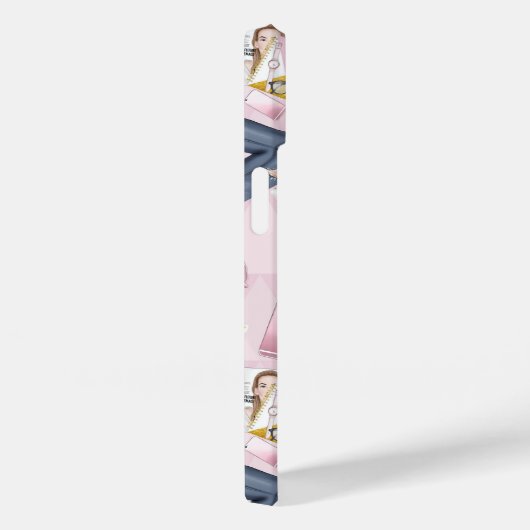 Hand Drawn Girl Boss Case-Mate iPhone Hülle (Rückseite / Rechts)