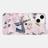 Hand Drawn Girl Boss Case-Mate iPhone Hülle (Rückseite (Horizontal))