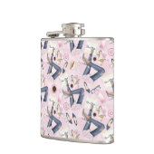 Hand Drawn Girl Boss Flachmann (Links)