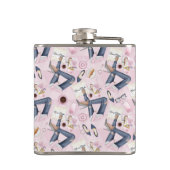 Hand Drawn Girl Boss Flachmann (Rückseite)