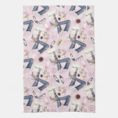 Hand Drawn Girl Boss Geschirrtuch (Vertikal)