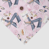 Hand Drawn Girl Boss Seidenpapier (Ausschnitt)