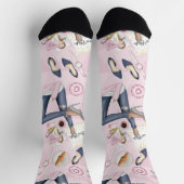 Hand Drawn Girl Boss Socken (Oben)