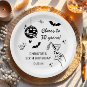 Hand Drawn Halloween Adult Birthday Party Pappteller