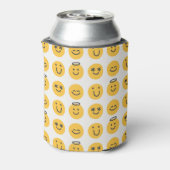 Hand Drawn Happy Emoji Pattern Dosenkühler (Kanne Rückseite)