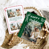 Hand Drawn Happy Holidays Arch Foto Weihnachten