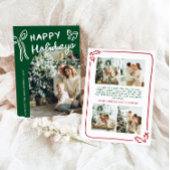 Hand Drawn Happy Holidays Arch Foto Weihnachten