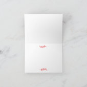 hand drawn heart couple whimsical wedding dankeskarte (Innenseite)