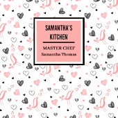 Hand Drawn Hearts Sweet Anniversary Love Gift   Schürze