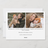 Hand Drawn Holly Berry Olive 2 Foto Weihnachten (Rückseite)