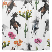 Hand drawn illustration. Seamless pattern. Cute ca Duschvorhang (Vorderseite)