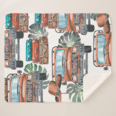 Hand drawn illustration. Watercolor seamless patte Sherpadecke (Vorderseite (Horizontal))