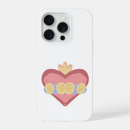 Hand-drawn Immaculate Heart of Mary IPhone Case Hülle (Rückseite)