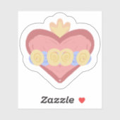Hand-drawn Immaculate Heart of Mary Sticker (Blatt)
