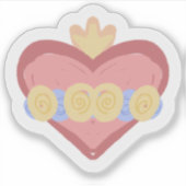 Hand-drawn Immaculate Heart of Mary Sticker (Vorderseite)