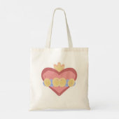 Hand-drawn Immaculate Heart of Mary Tote Bag Tragetasche (Rückseite)