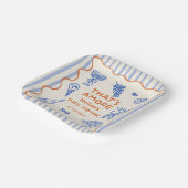 Hand Drawn Italian That's Amore Bridal Shower Pappteller (Gewinkelt)