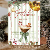 Hand Drawn Jingle and Mingle Christmas Party Einladung