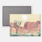 Hand Drawn Joshua Tree Nationalpark Magnet (Vorderseite/Rückseite)