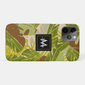 Hand Drawn Jungle Greenery Brown Leaf Case-Mate iPhone Hülle (Rückseite (Horizontal))