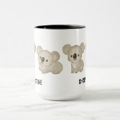 Hand Drawn Koala Bear Custom Cute Tasse (Zentrum)